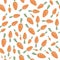 Carrot, seamless pattern