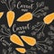 Carrot seamless pattern background.