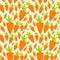 Carrot Seamless Pattern Background Vector