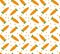 Carrot seamless pattern, endless background, texture. Vector illustration.