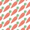 Carrot. Seamless pattern with spiral carrots