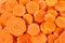 Carrot slices background