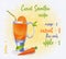 Carrot smoothie recipe. Fresh organic smoothie ingredients. Health or detox diet food concept.