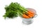 Carrot in strainer