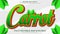 Carrot text effect editable eps file