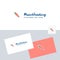 Carrot vector logotype with business card template. Elegant corporate identity. - Vector