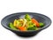 Carrots, broccoli , tomatoes , Fried Vegetables. clipping path