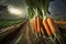 Carrots harvesting created with generative AI