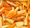 Carrots, parsnips and sweet potatoes in cider sauce