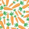 Carrots pattern seamless