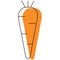 The carrots.Simple design.