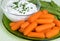 Carrots And Snap Peas With Dip
