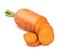 Carrots on white background