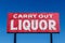 Carry Out Liquor sign I