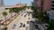 Cars abandoned on the streets of Downtown Fort Lauderdale after flood from heavy rains