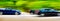 Cars in blurred motion on road. Abstract background.