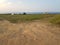 Cars and caravans in a meadow