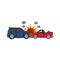 cars crash vector cartoon illustration car accident