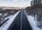 Cars on the Don Valley Parkway During the Winter