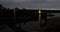 Cars driving over a bridge in Fort Bragg California