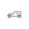 cars of the forties icon. Element of generation icon for mobile concept and web apps. Thin line icon for website design and devel