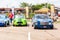 Cars line up before a race on zwartkops