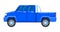 Cars, mini truck, blue jeep, road trip by automobile, reliable vehicle, cartoon style vector illustration, isolated on