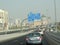 Cars moving on the roads of Dubai
