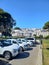 Cars on natural parking park in Tangier Morocco