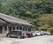 Cars in parking lot at Fenghuang Ancient Town in Hunan, China