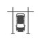 Cars in the parking lot, Parking icon