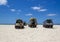 Cars parking on the main transportation highway on Fraser Island - wide wet sand beach coast facing Pacific ocean - long 75 miles