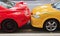 Cars Red Yellow touch close