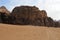 Cars of tourists in the desert