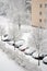 Cars under snow