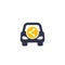 Carsharing, carpooling icon