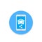 Carsharing vector icon for apps and web