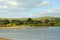 Carsington reservoir and wind generators.