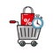 cart bag discount clock online shopping logistic