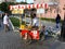 Cart with food in Turkey.