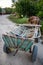 Cart with horse full of old stuff