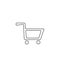 Cart icon. Shopping basket symbol