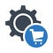 Cart Setting glyphs double color icon