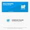 Cart, Shopping, Shipping, Item, Store SOlid Icon Website Banner and Business Logo Template