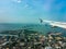 Cartagena Aerial View from Window Plane