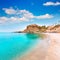 Cartagena Cala Cortina beach in Murcia Spain