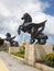 Cartagena Colombia Pegasus statues