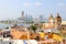 Cartagena, Colombia skyline. Historic city, bocagrande and port