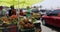 Cartagena Columbia city street fruit vegetable market 4K