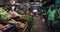 Cartagena Columbia vegetable fruit outdoor market 4K
